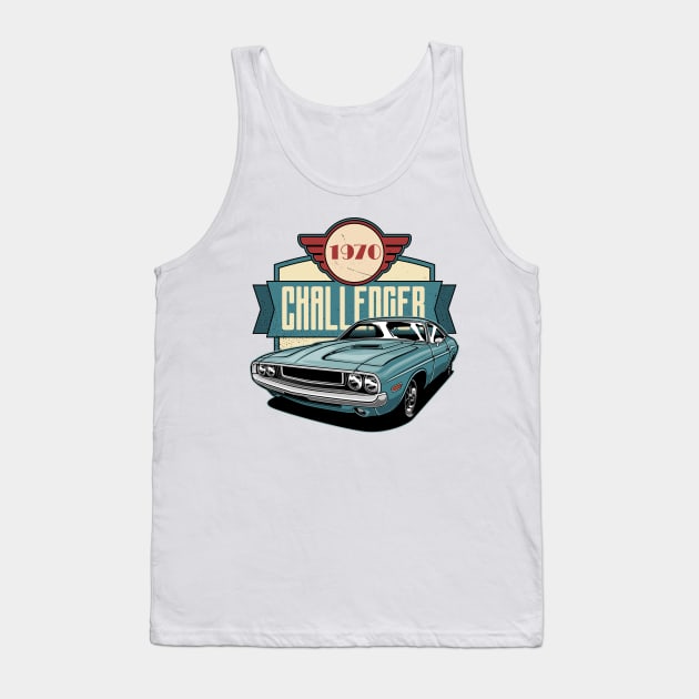 Dodge Challenger 1970 Tank Top by idrdesign